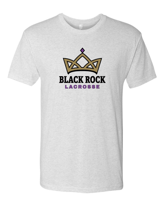 Black Rock Lacrosse Heather White T-Shirt (Adult)